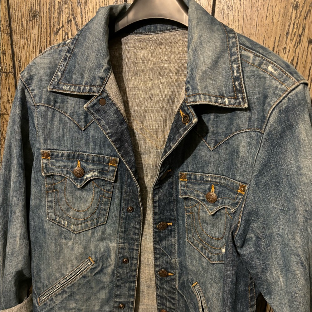 True Religion Blue Denim Jacket